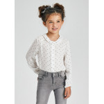 Mayoral Μπλουζα σταμπωτη εκρου-μαυρ 11-04172-070 4172 Mayoral Μπλουζα σταμπωτη εκρου-μαυρ 11-04172-070 4172