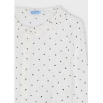 Mayoral Μπλουζα σταμπωτη εκρου-μαυρ 11-04172-070 4172 Mayoral Μπλουζα σταμπωτη εκρου-μαυρ 11-04172-070 4172