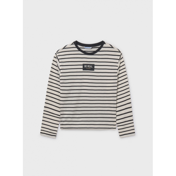 Mayoral Μπλουζα μακιάτο μαύρο 15-07027-010