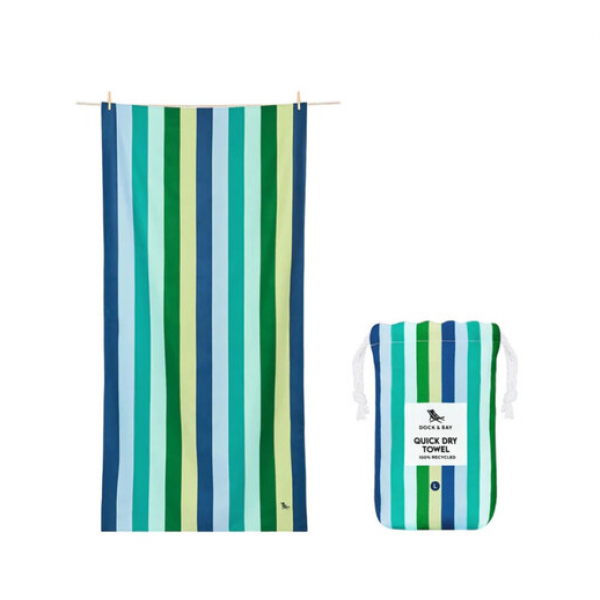 Dock & Bay Πετσέτα θαλάσσης Quickdry Cool Lagoon  (Μικροϊνες) XL 200x90cm 5061011623454