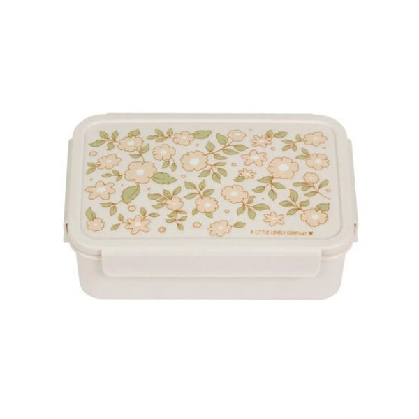 A Little Lovely Company Δοχείο φαγητού Bento με χωρίσματα- 1,2 L- Blossoms-pink BBBLPI68