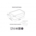 A little lovely company Δοχείο φαγητού Bento Lunch box: Blossoms sage BBBLSA69