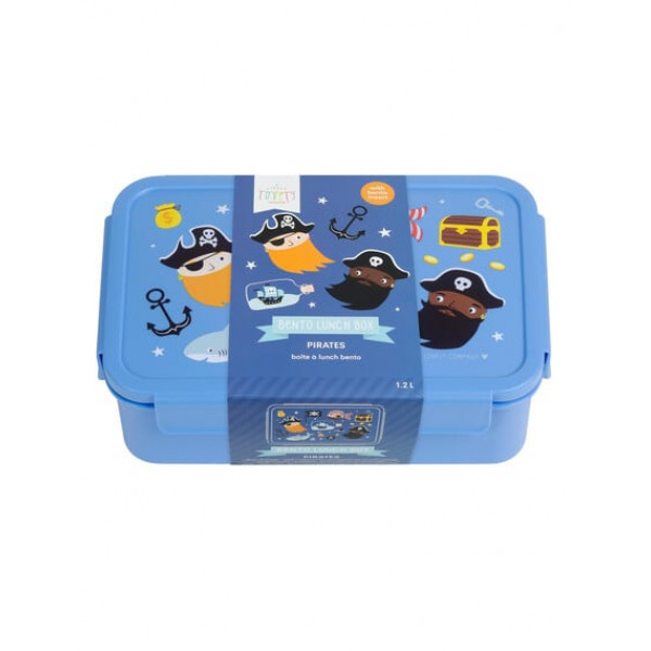 A Little Lovely Company Δοχείο Φαγητού Bento Με Χωρίσματα- 1,2 L-Pirates BBPIBU76