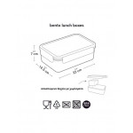 A little lovely company Δοχείο φαγητού Bento με χωρίσματα Rainbows BBRAOR63