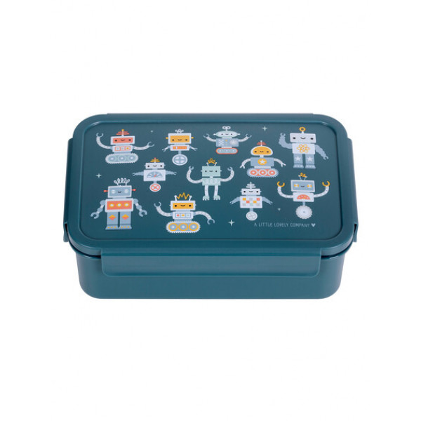 A little lovely company Δοχείο φαγητού Bento με χωρίσματα- 1,2 L  Robots BBROBU82