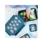 A little lovely company Δοχείο φαγητού Bento με χωρίσματα- 1,2 L  Robots BBROBU82