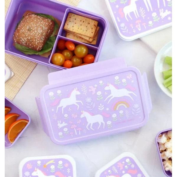 A little lovely company Δοχείο φαγητού  με χωρίσματα Unicorn Dreams BBUDPU70