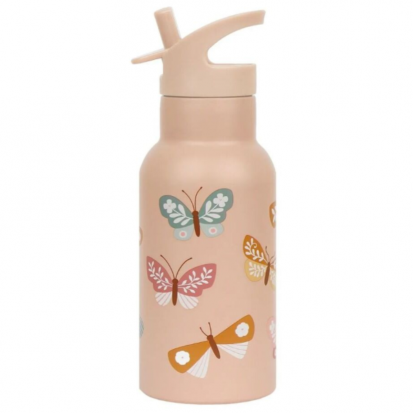 A Little Lovely Company Μπουκάλι με διπλό τοίχωμα από ανοξείδωτο ατσάλι 350ml Butterflies DBSSBU57