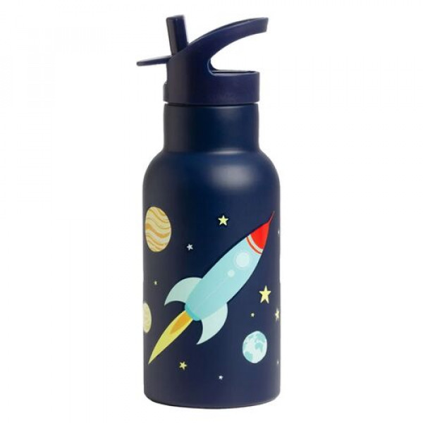 A Little Lovely Company Μπουκάλι με διπλό τοίχωμα από ανοξείδωτο ατσάλι 350ml Space DBSSSP39