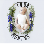 A Little Lovely Company Διακοσμητικά Σημαιάκια  Γράμματα Black GALE001