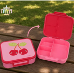 A little lovely company Δοχείο φαγητού Bento με χωρίσματα- 900ml Happy Cherries LBHCPI61 A little lovely company Δοχείο φαγητού Bento με χωρίσματα- 900ml Happy Cherries LBHCPI61
