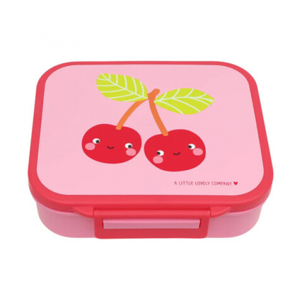 A little lovely company Δοχείο φαγητού Bento με χωρίσματα- 900ml Happy Cherries LBHCPI61
