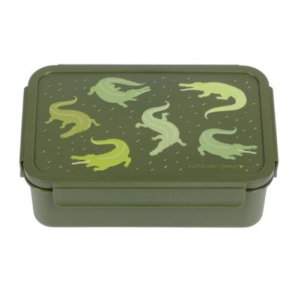A little lovely company Δοχείο φαγητού Bento Lunch box Crocodiles SBCRGR54