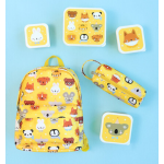 A little lovely company Σετ 4 δοχεία φαγητού Lunch & Snack Box Animal Friends SBSEAF81