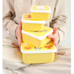 A little lovely company Σετ 4 δοχεία φαγητού Lunch & Snack Box Animal Friends SBSEAF81