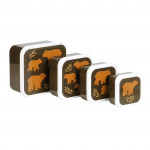 A little lovely company Δοχείο φαγητού Lunch box set Bears SBSEBE43