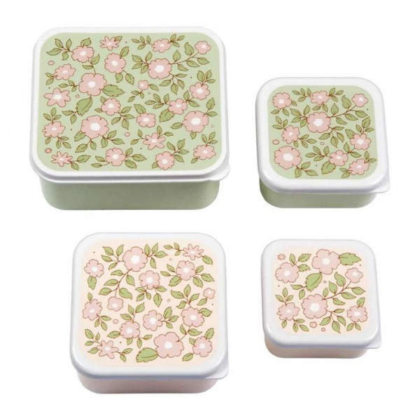 A little lovely company Δοχείο φαγητού Lunch box Blossoms - sage SBSEBL44