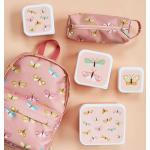 A little lovely company Δοχείο φαγητού Lunch box set Butterflies SBSEBU42