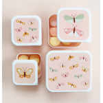 A little lovely company Δοχείο φαγητού Lunch box set Butterflies SBSEBU42