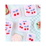 A Little Lovely Company Σετ 4 Δοχεία Φαγητού Lunch & Snack Box -Cherries SBSECH82