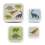 A little lovely company Σετ 4 δοχεία φαγητού Lunch & Snack Box Dinosaurs SBSEDI38