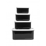 A little lovely company Σετ 4 δοχεία φαγητού Lunch & Snack Box - Galaxy SBSEGA74