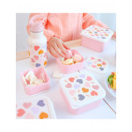 A little lovely company Σετ 4 δοχεία φαγητού Lunch & Snack Box Hearts SBSEHE84