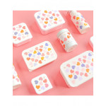 A little lovely company Σετ 4 δοχεία φαγητού Lunch & Snack Box Hearts SBSEHE84