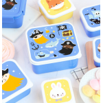 A Little Lovely Company Σετ 4 Δοχεία Φαγητού Lunch & Snack Box Pirates SBSEPI80