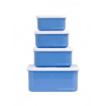A Little Lovely Company Σετ 4 Δοχεία Φαγητού Lunch & Snack Box -Pirates SBSEPI80
