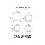 A little lovely company Σετ 4 δοχεία φαγητού Lunch & Snack Box Robots SBSERO86