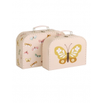 A Little Lovely Company Βαλιτσάκια σετ 2 τμχ Butterflies SCBUPI23 A Little Lovely Company Βαλιτσάκια σετ 2 τμχ Butterflies SCBUPI23