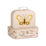 A Little Lovely Company Βαλιτσάκια σετ 2 τμχ Butterflies SCBUPI23 A Little Lovely Company Βαλιτσάκια σετ 2 τμχ Butterflies SCBUPI23