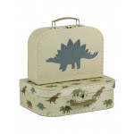 A Little Lovely Company Βαλιτσάκια σετ 2 τμχ  Dinosaurs SCDIGR19
