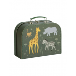 A Little Lovely Company Βαλιτσάκια σετ 2 τμχ  Savanna SCSAGR24 A Little Lovely Company Βαλιτσάκια σετ 2 τμχ  Savanna SCSAGR24