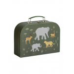 A Little Lovely Company Βαλιτσάκια σετ 2 τμχ  Savanna SCSAGR24 A Little Lovely Company Βαλιτσάκια σετ 2 τμχ  Savanna SCSAGR24