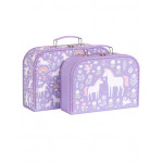 A Little Lovely Company Βαλιτσάκια σετ 2 τμχ Unicorn dreams SCUDPU25 A Little Lovely Company Βαλιτσάκια σετ 2 τμχ Unicorn dreams SCUDPU25