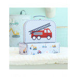 A Little Lovely Company Βαλιτσάκια σετ 2 τμχ Vehicles SCVEBU26 A Little Lovely Company Βαλιτσάκια σετ 2 τμχ Vehicles SCVEBU26