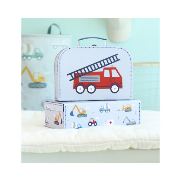 A Little Lovely Company Βαλιτσάκια σετ 2 τμχ Vehicles SCVEBU26