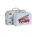 A Little Lovely Company Βαλιτσάκια σετ 2 τμχ Vehicles SCVEBU26 A Little Lovely Company Βαλιτσάκια σετ 2 τμχ Vehicles SCVEBU26