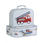 A Little Lovely Company Βαλιτσάκια σετ 2 τμχ Vehicles SCVEBU26 A Little Lovely Company Βαλιτσάκια σετ 2 τμχ Vehicles SCVEBU26