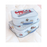 A Little Lovely Company Βαλιτσάκια σετ 2 τμχ Vehicles SCVEBU26 A Little Lovely Company Βαλιτσάκια σετ 2 τμχ Vehicles SCVEBU26