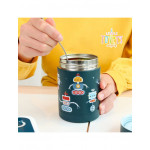 A little lovely comany Θερμός φαγητού από ανοξείδωτο ατσάλι 300ml Robots SSFJRO07 A little lovely comany Θερμός φαγητού από ανοξείδωτο ατσάλι 300ml Robots SSFJRO07