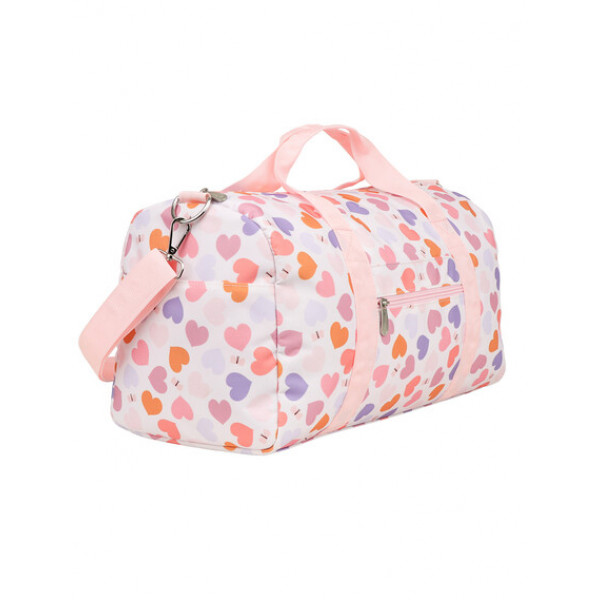 A little lovely company Μικρή Τσάντα προπόνησης-ταξιδιού 46x25εκ Hearts TBHEMU15