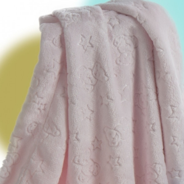 Gamberritos Κουβέρτα Microfiber Ροζ 80x110εκ 10878-1