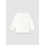 Mayoral Παιδική Μπλούζα Μακρυμάνικη Κρεμ Playtractor 15-02069-039