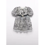 Abel and Lula Φόρεμα κεντητό Κρεμ-Μαύρο 15-05524-002