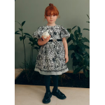 Abel and Lula Φόρεμα κεντητό Κρεμ-Μαύρο 15-05524-002