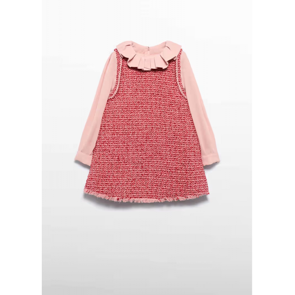 Abel and Lula Φόρεμα pitchi γιακάς βολάν Κόκκινο 15-05526-039