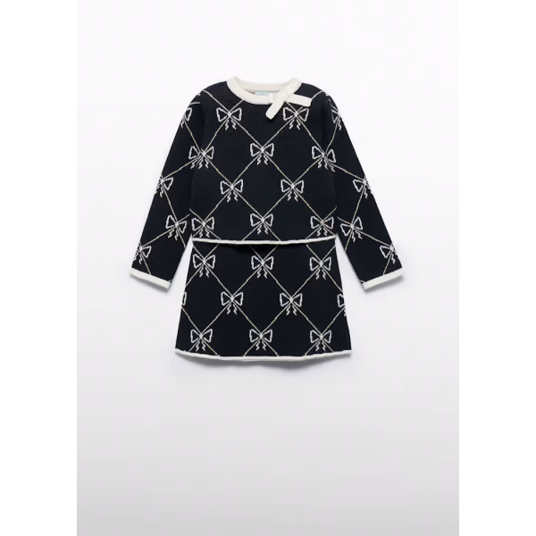 Abel and Lula Πλεκτό σετ φούστα Μαύρο 15-05538-008